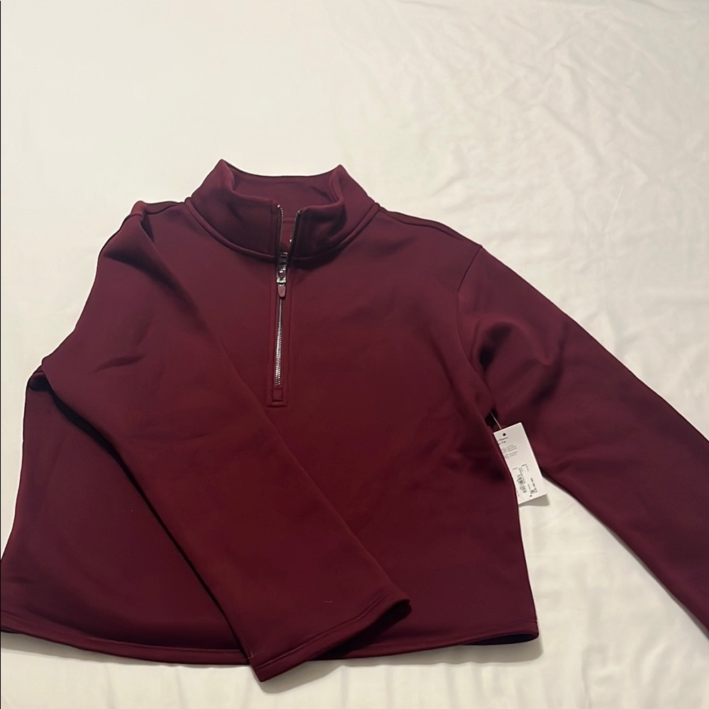Maroon Quarter-Zip Pullover